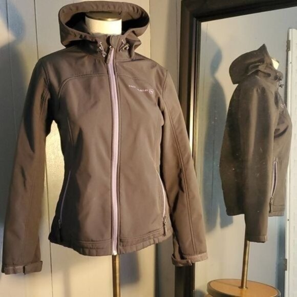 Free Country Jacket Coat Full Zip Up Hooded Hoodie Women's WOMAN'S Petite SMALL - Picture 3 of 12
